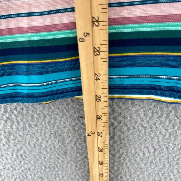 Talbots Top Womens Large Green Multi Striped Long Sleeve Stretch Pullover Tee - Picture 8 of 11